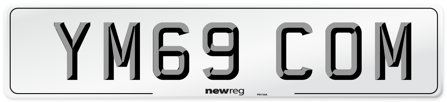 YM69 COM Number Plate from New Reg